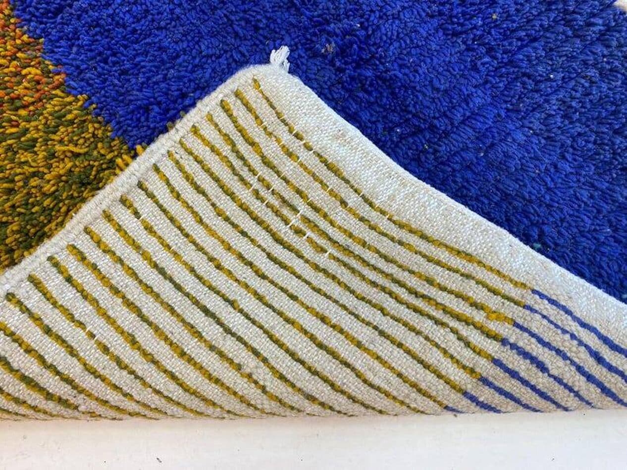 Ręcznie tkany dywan 250x150 cm, wełna, multikolor, Maroko - 200748