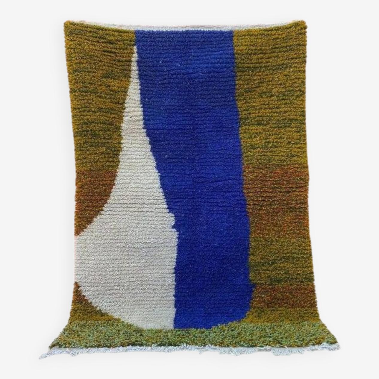 Ręcznie tkany dywan 250x150 cm, wełna, multikolor, Maroko - 200747