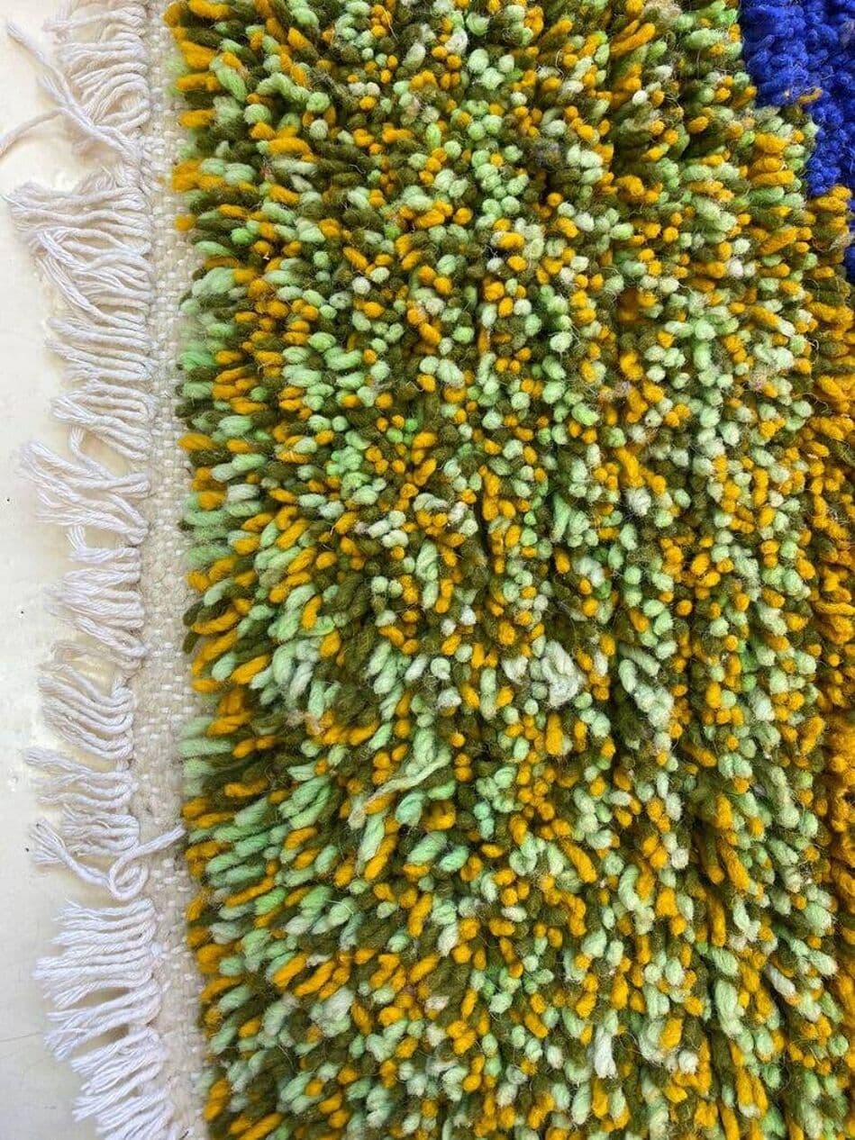 Ręcznie tkany dywan 250x150 cm, wełna, multikolor, Maroko - 200750