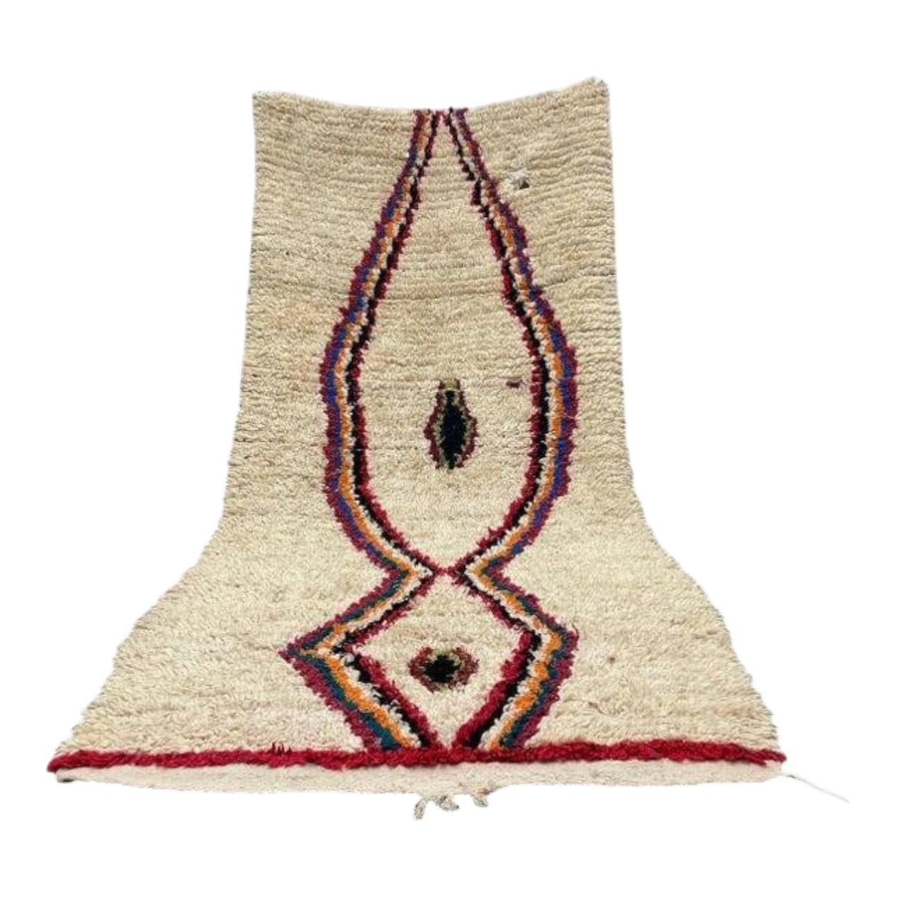 Handwoven rug 250x150 cm, wool, multicolor, Morocco