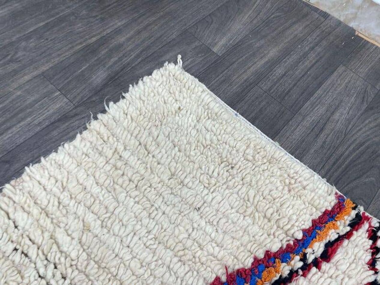 Handwoven rug 250x150 cm, wool, multicolor, Morocco - 200724