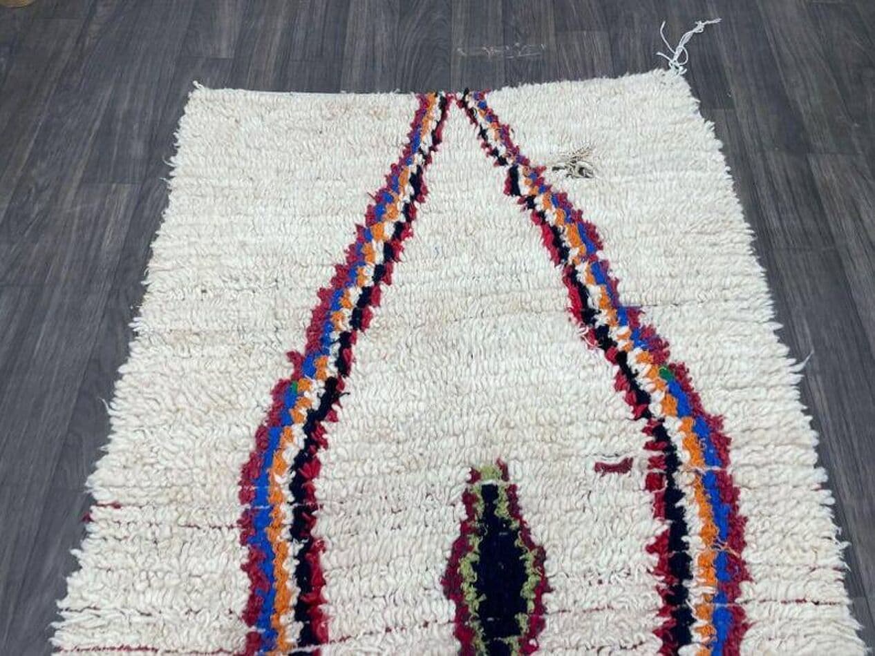 Handwoven rug 250x150 cm, wool, multicolor, Morocco - 200728
