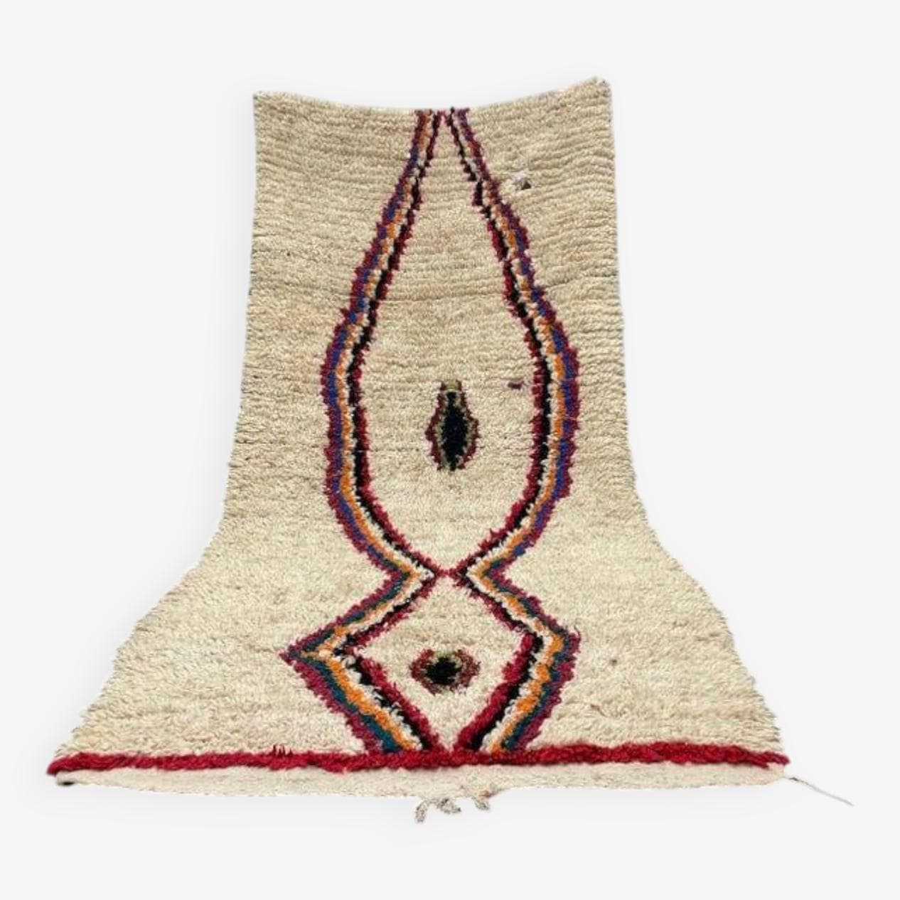 Handwoven rug 250x150 cm, wool, multicolor, Morocco - 200722