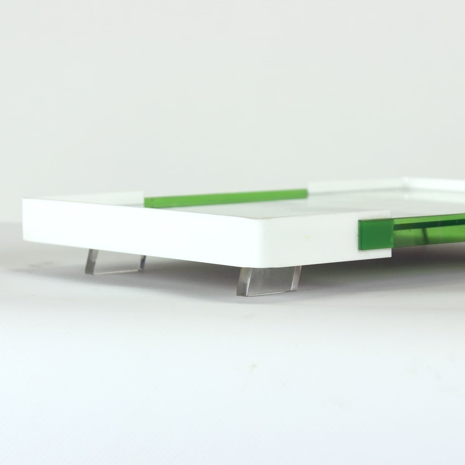 Zestaw szklanek do napojów z tacą, multikolor, Czechosłowacja, lata 60. - 200599