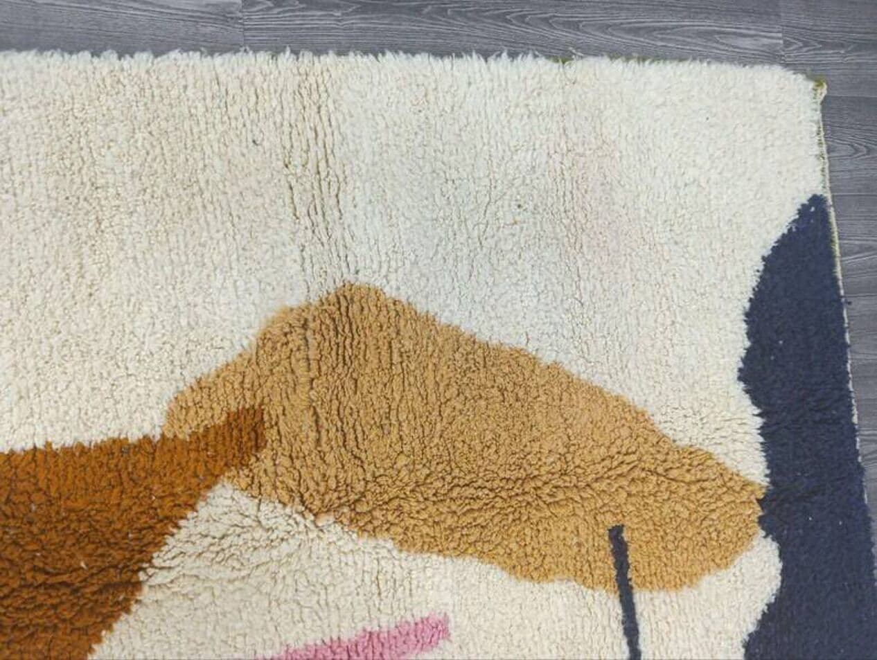 Ręcznie tkany dywan 200x300 cm, wełna, multikolor, Maroko - 200681