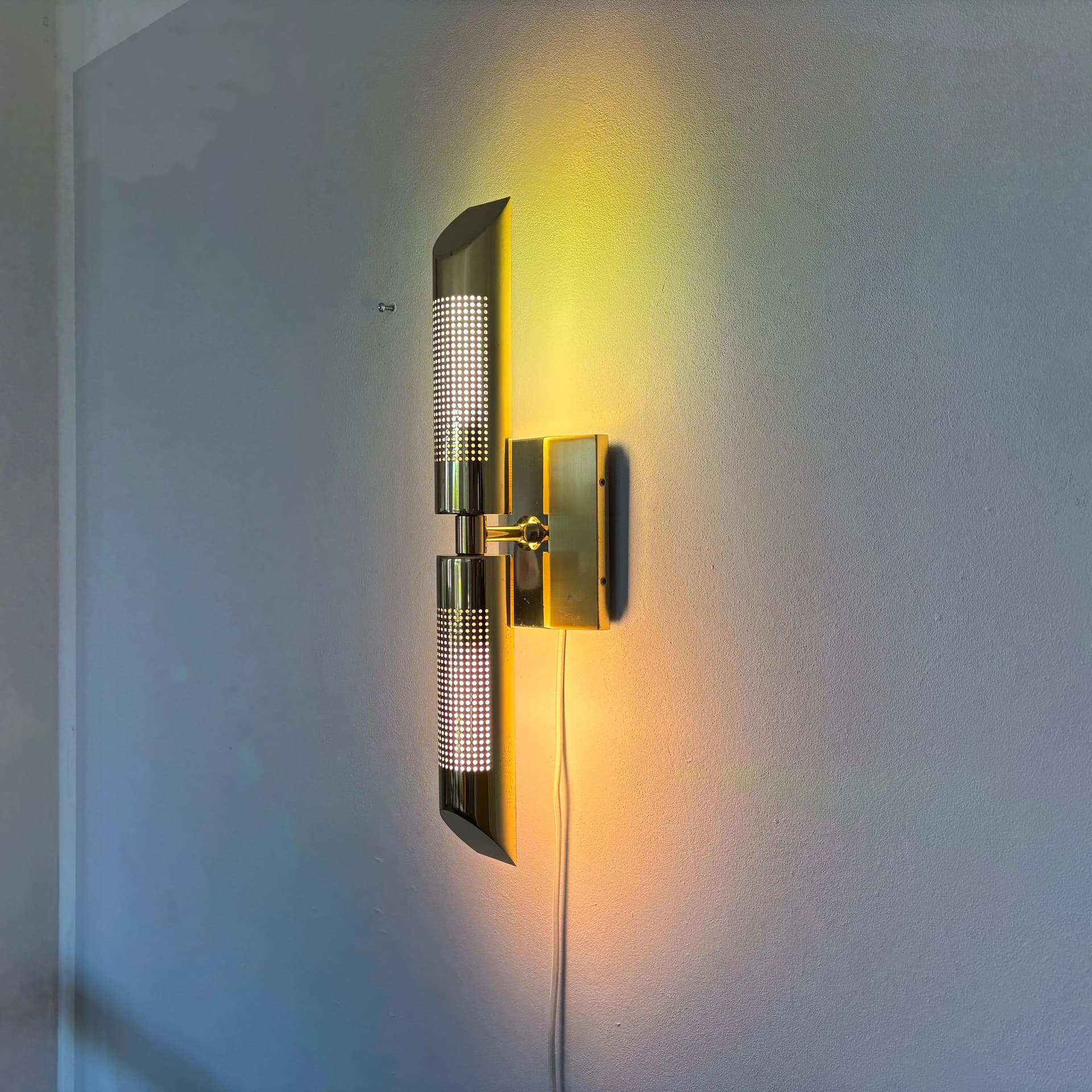 Kinkiet, złoty, mosiądz, Niemcy, lata 80. - 14129