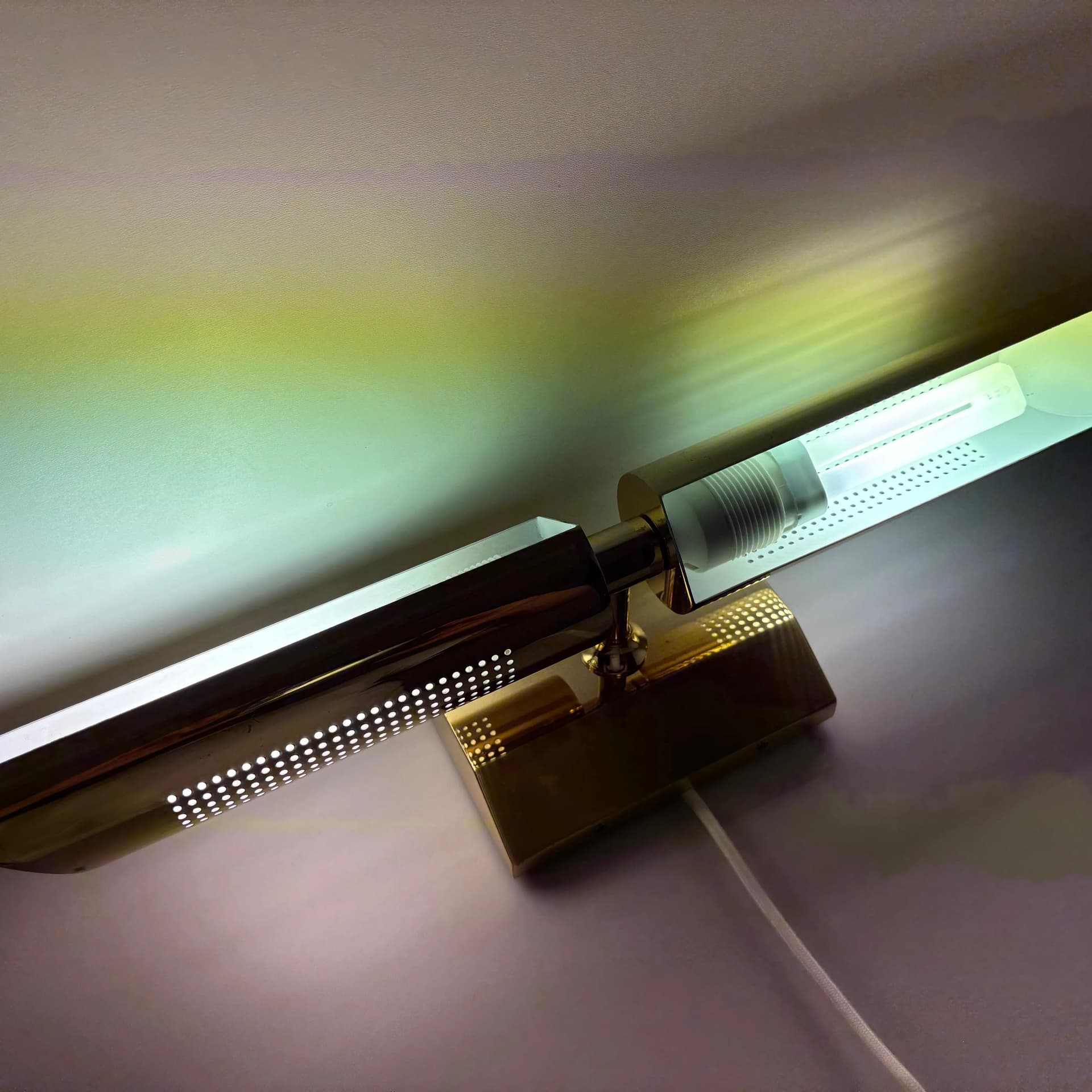 Kinkiet, złoty, mosiądz, Niemcy, lata 80. - 14133