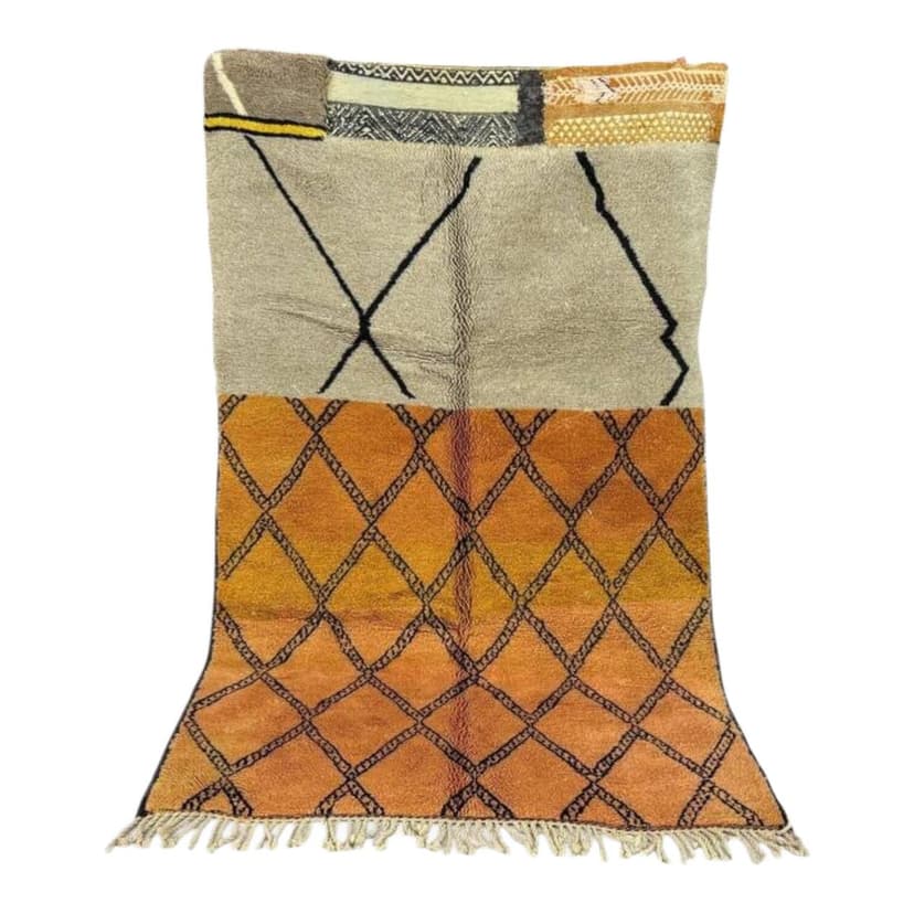 Ręcznie tkany dywan 250x150 cm, wełna, wielokolorowy, Maroko