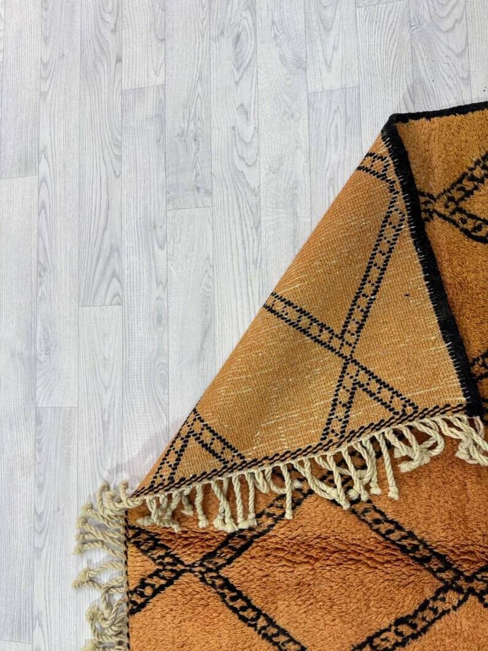 Ręcznie tkany dywan 250x150 cm, wełna, wielokolorowy, Maroko - 200655