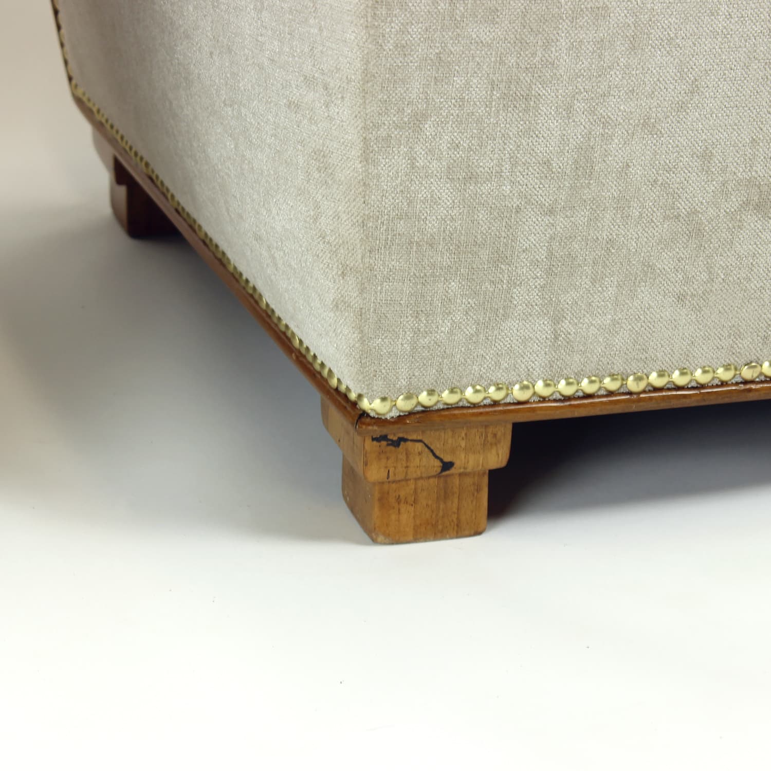 Para foteli Art Deco, beżowy, orzech, Czechosłowacja, lata 30. - 200626