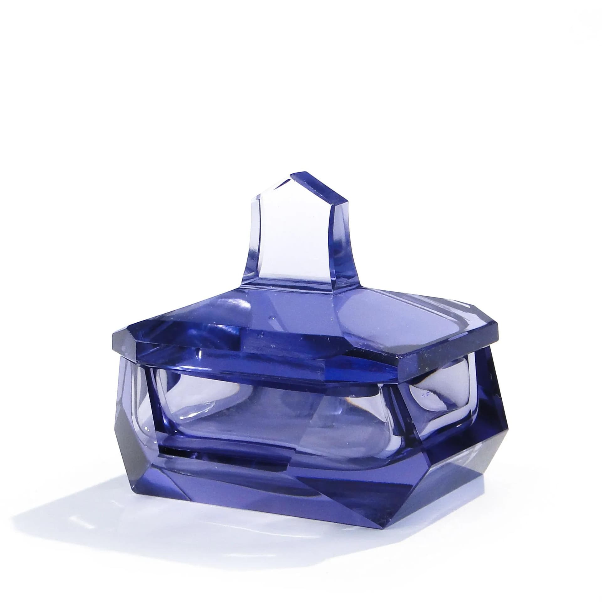 Amethyst Crystal Bonbonniere, Moser, Czechoslovakia, 1930s - 14188