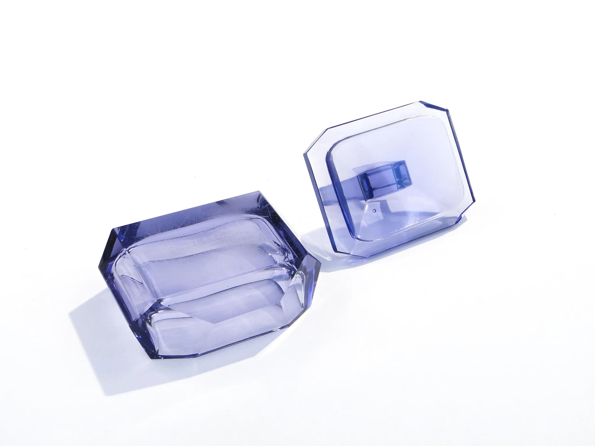 Amethyst Crystal Bonbonniere, Moser, Czechoslovakia, 1930s - 14191