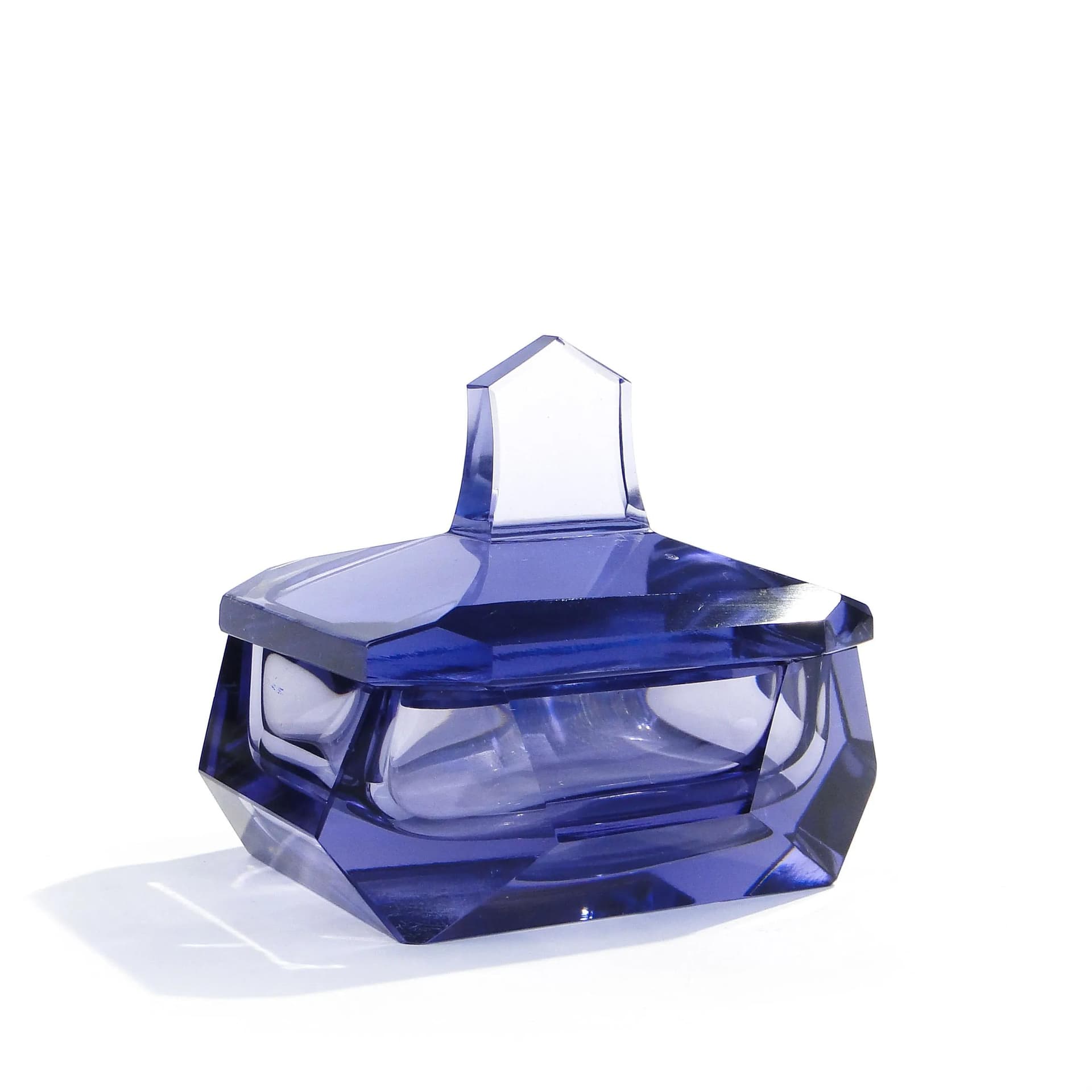 Amethyst Crystal Bonbonniere, Moser, Czechoslovakia, 1930s - 14187