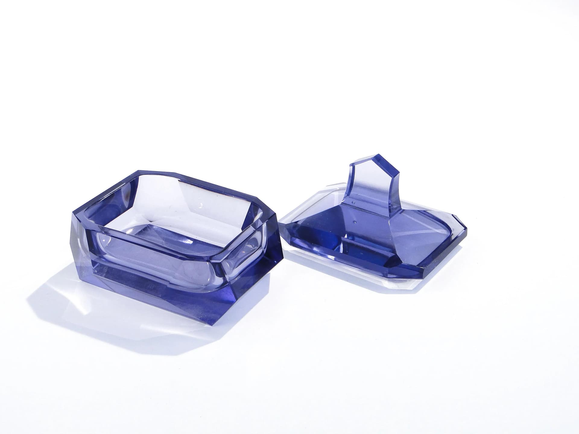 Amethyst Crystal Bonbonniere, Moser, Czechoslovakia, 1930s - 14189