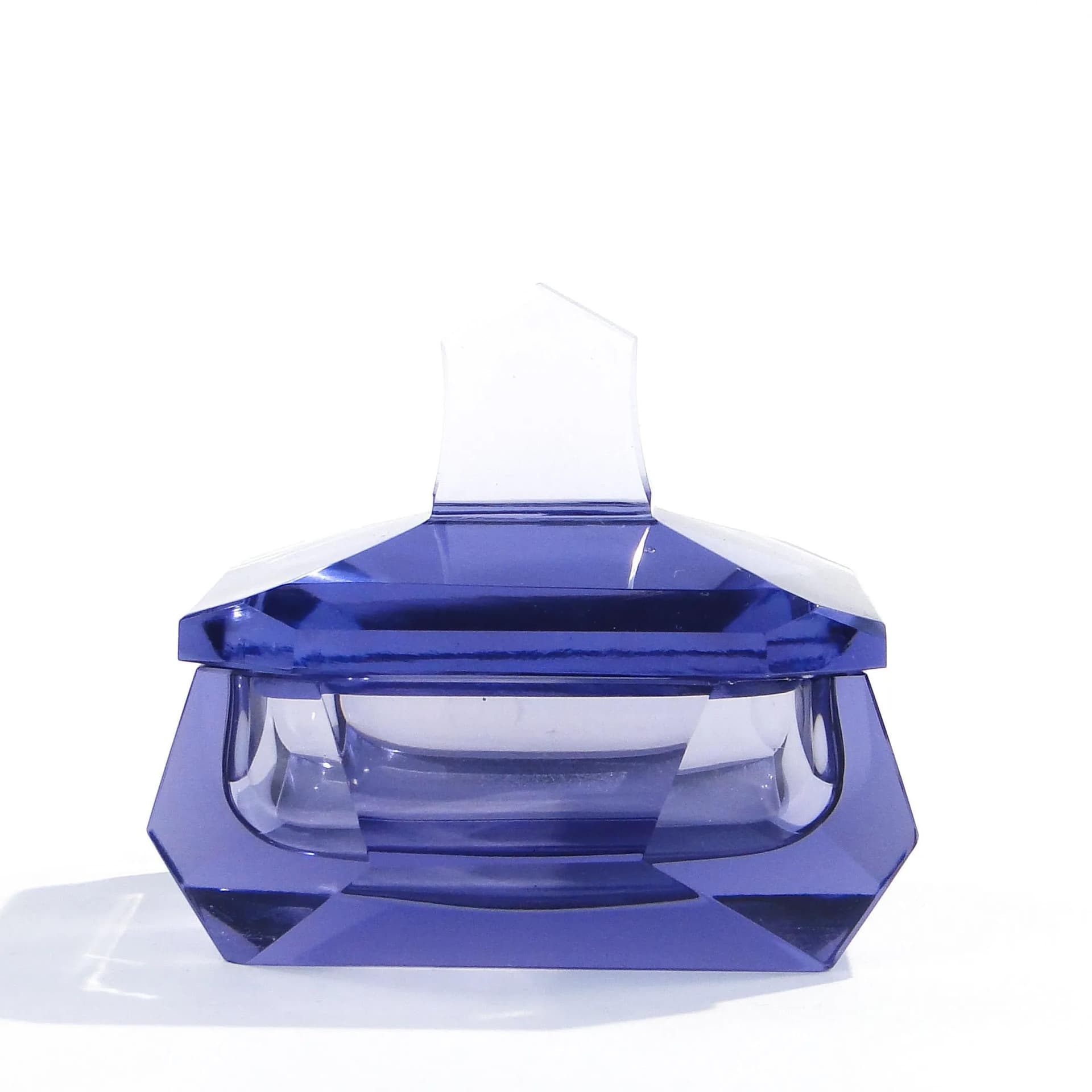 Amethyst Crystal Bonbonniere, Moser, Czechoslovakia, 1930s - 14186