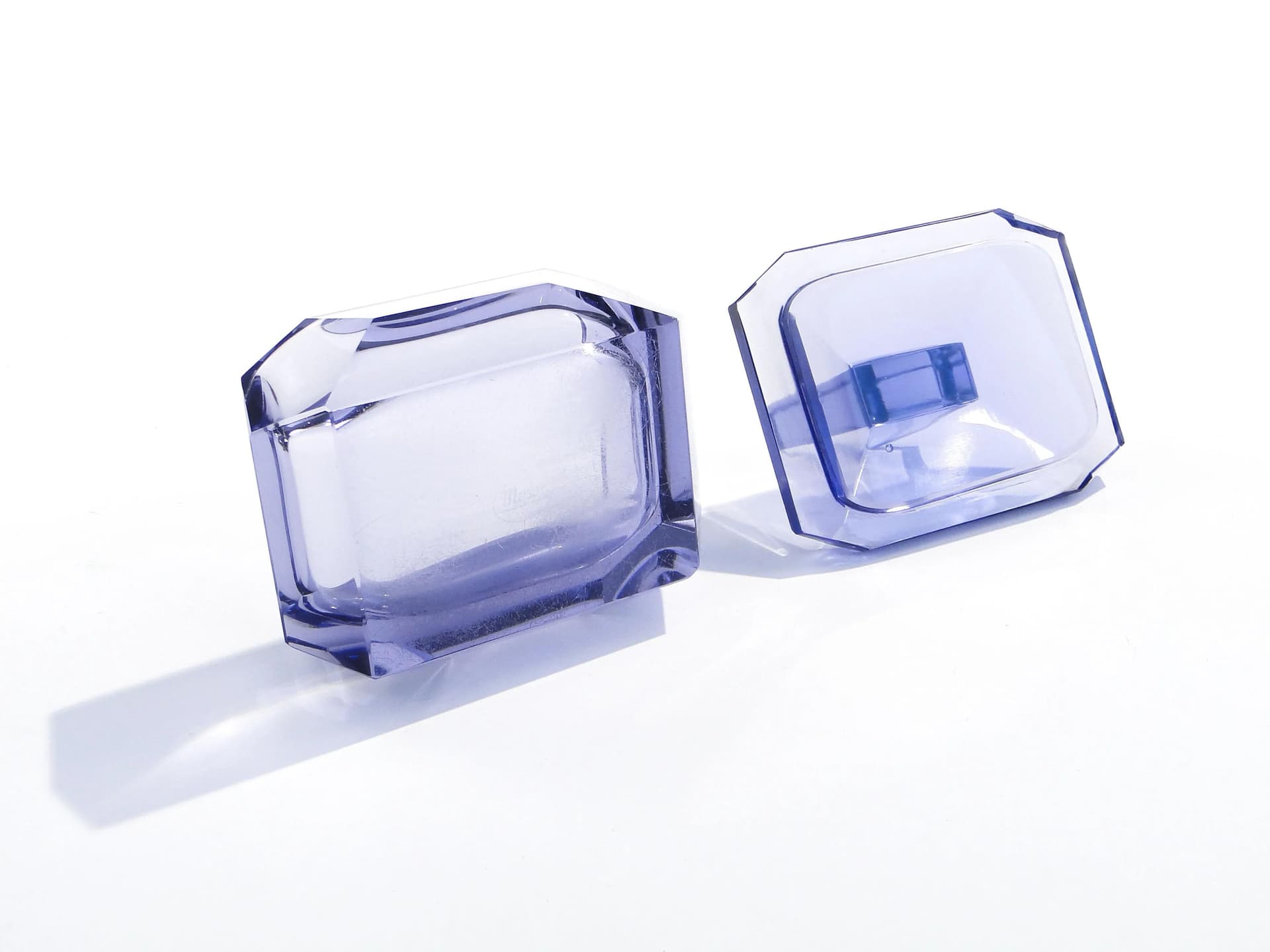 Amethyst Crystal Bonbonniere, Moser, Czechoslovakia, 1930s - 14193