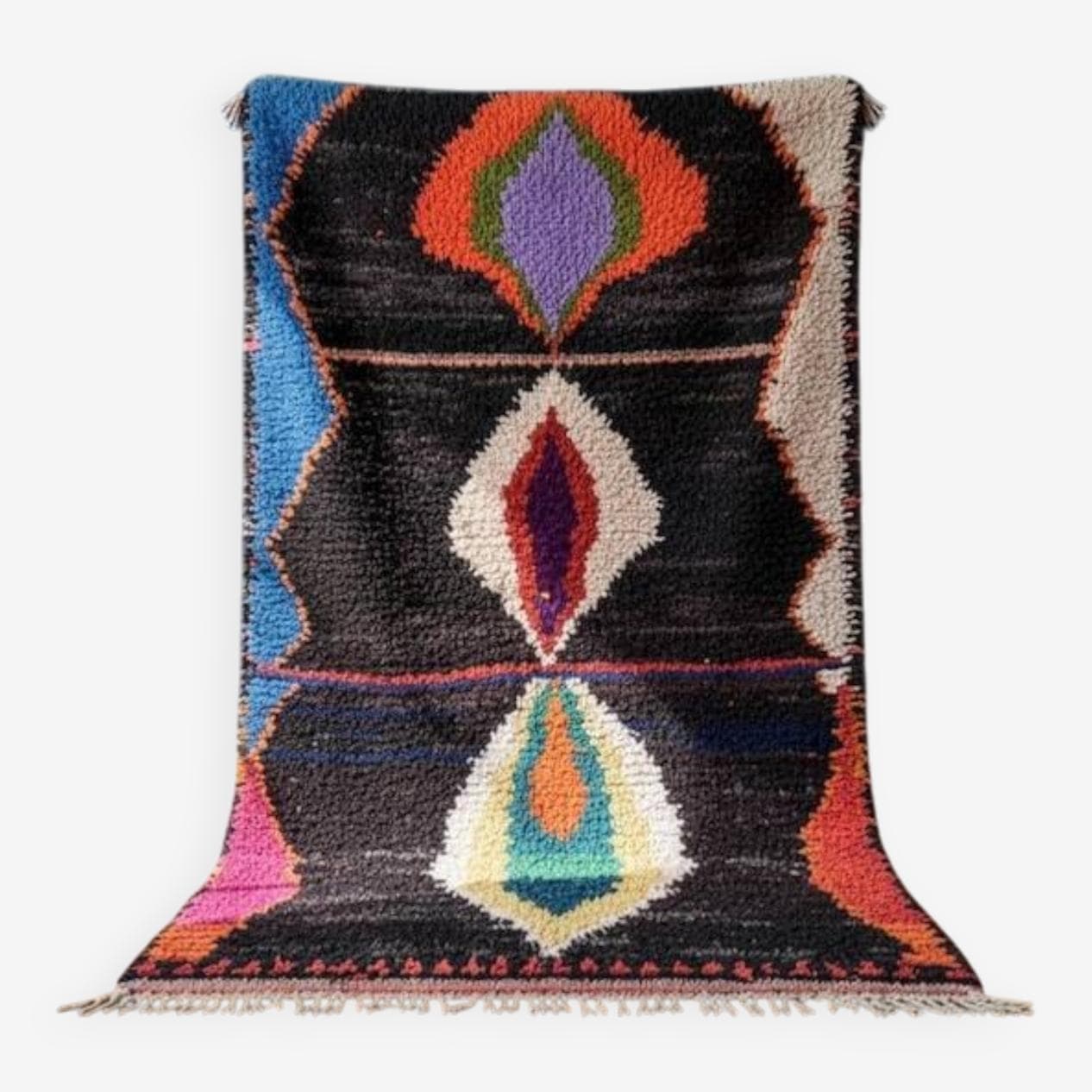 Ręcznie tkany dywan 200x300 cm, wełna, wielokolorowy, Maroko - 201590