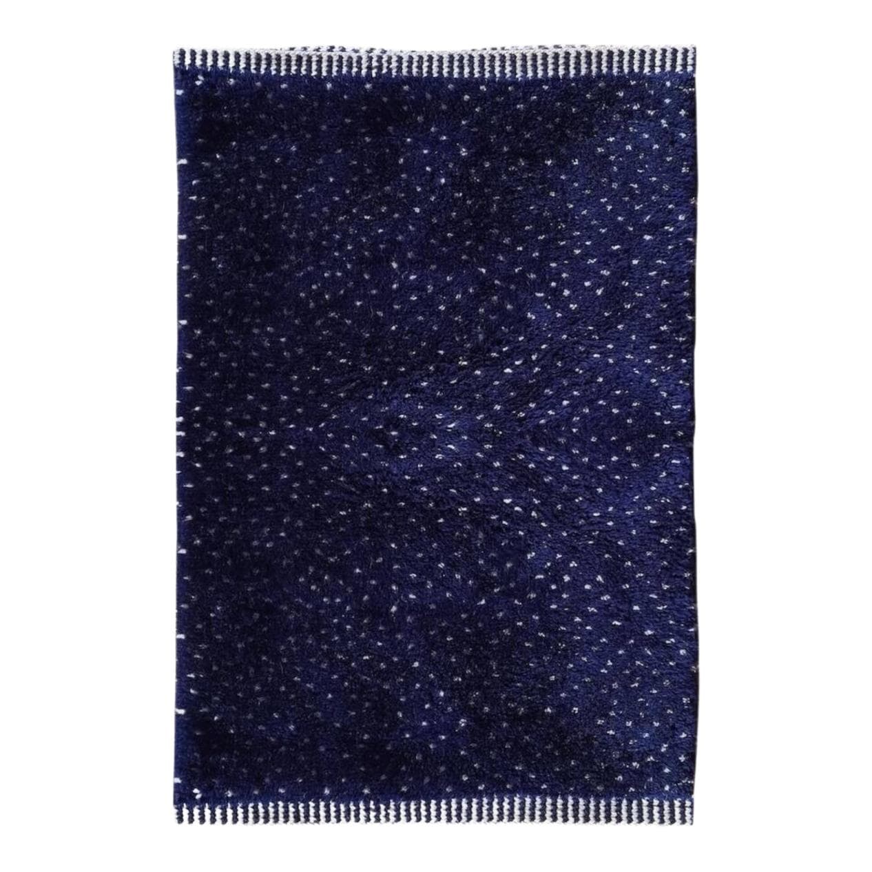 Ręcznie tkany dywan 100x200 cm, wełna, granatowy, Maroko