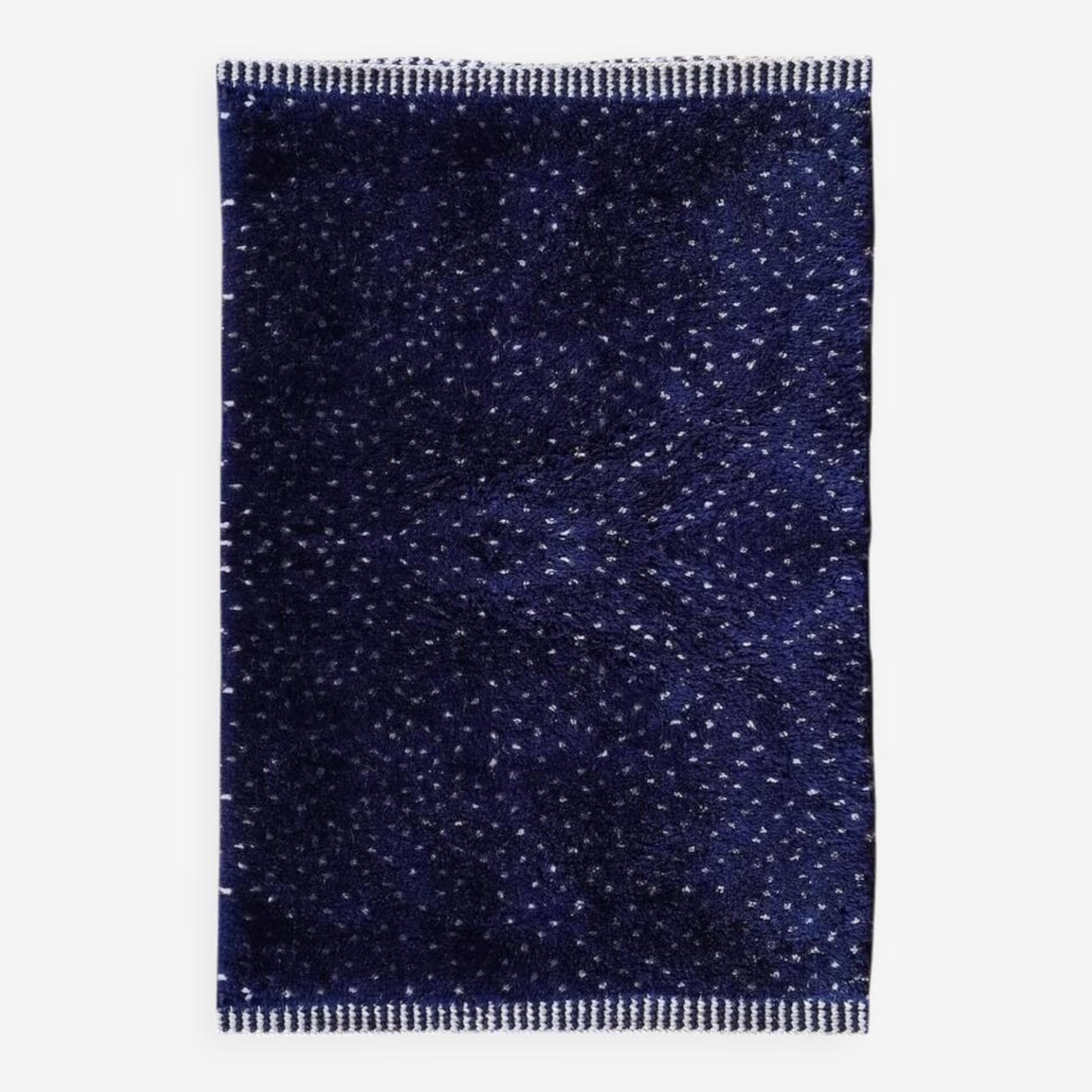 Ręcznie tkany dywan 100x200 cm, wełna, granatowy, Maroko - 201566