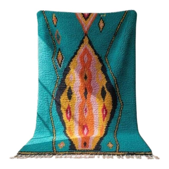 Ręcznie tkany dywan 200x300 cm, wełna, multikolor, Maroko - WYMIARY