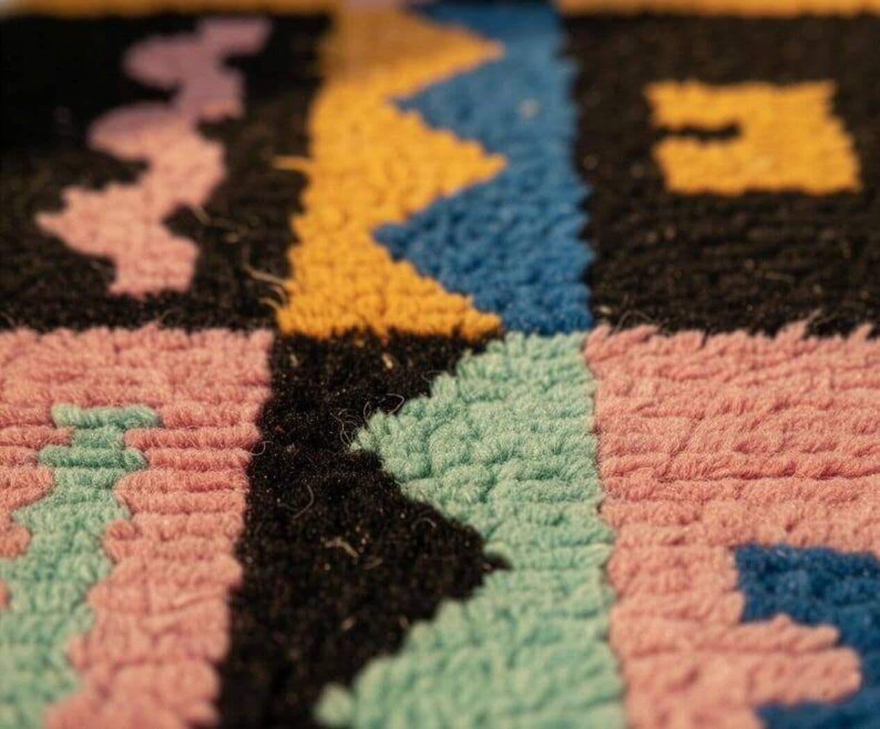 Ręcznie tkany dywan 250x150 cm, wełna, multikolor, Maroko - 201488