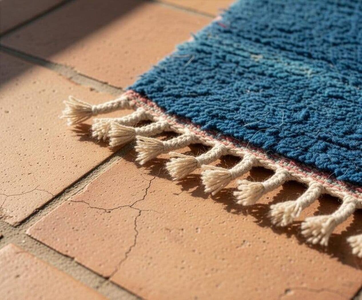 Ręcznie tkany dywan 250x150 cm, wełna, multikolor, Maroko - 201486