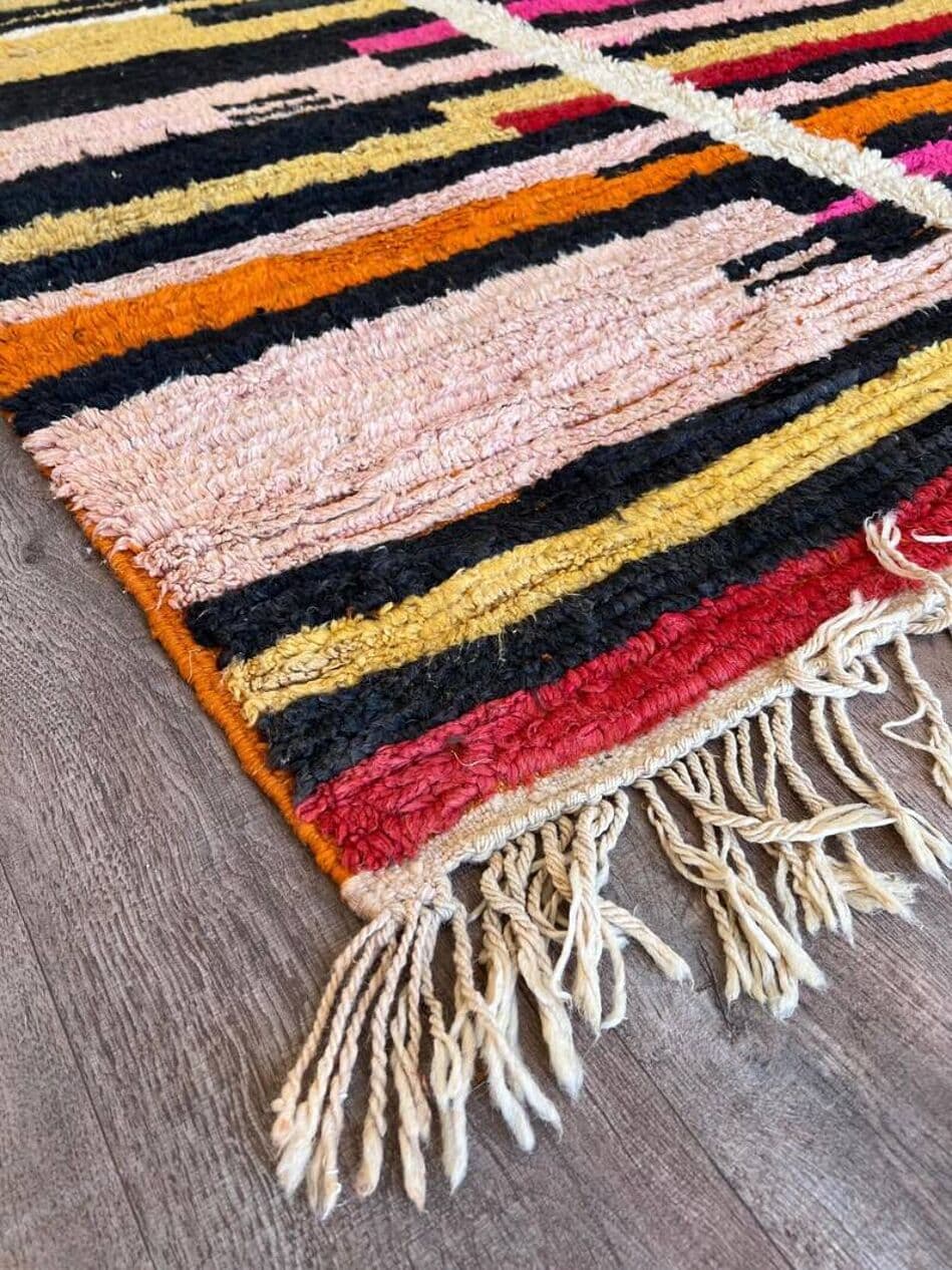 Ręcznie tkany dywan 250x150 cm, wełna, multikolor, Maroko - 201475