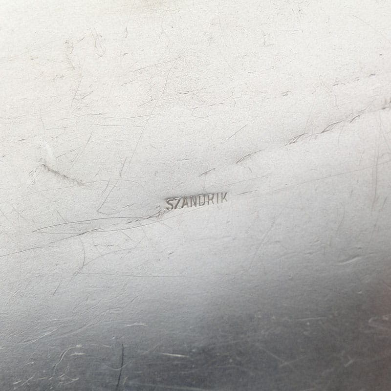 Sugar box, Art Nouveau, silver brass, Sandrik, Czech Republic, early 20th c. - 201213