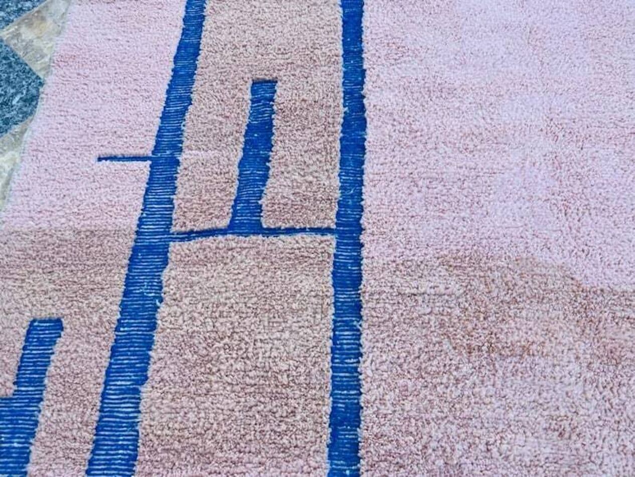 Ręcznie tkany dywan 300x400 cm, wełna, różowy, Maroko - 201449