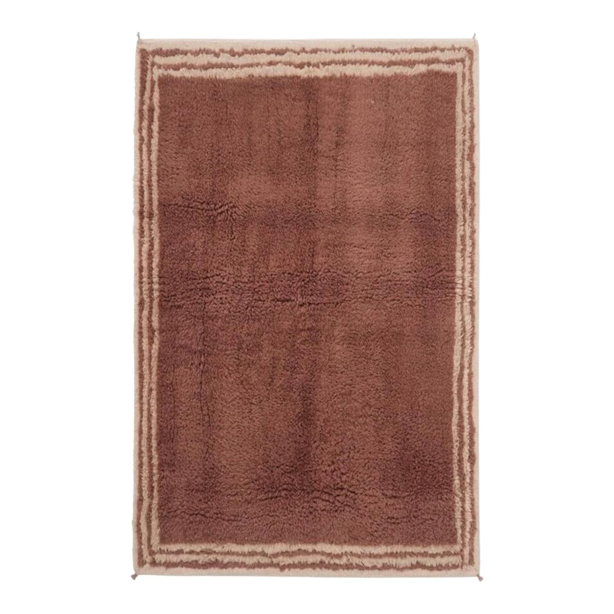 Handwoven rug 250x150 cm, wool, brown, Morocco