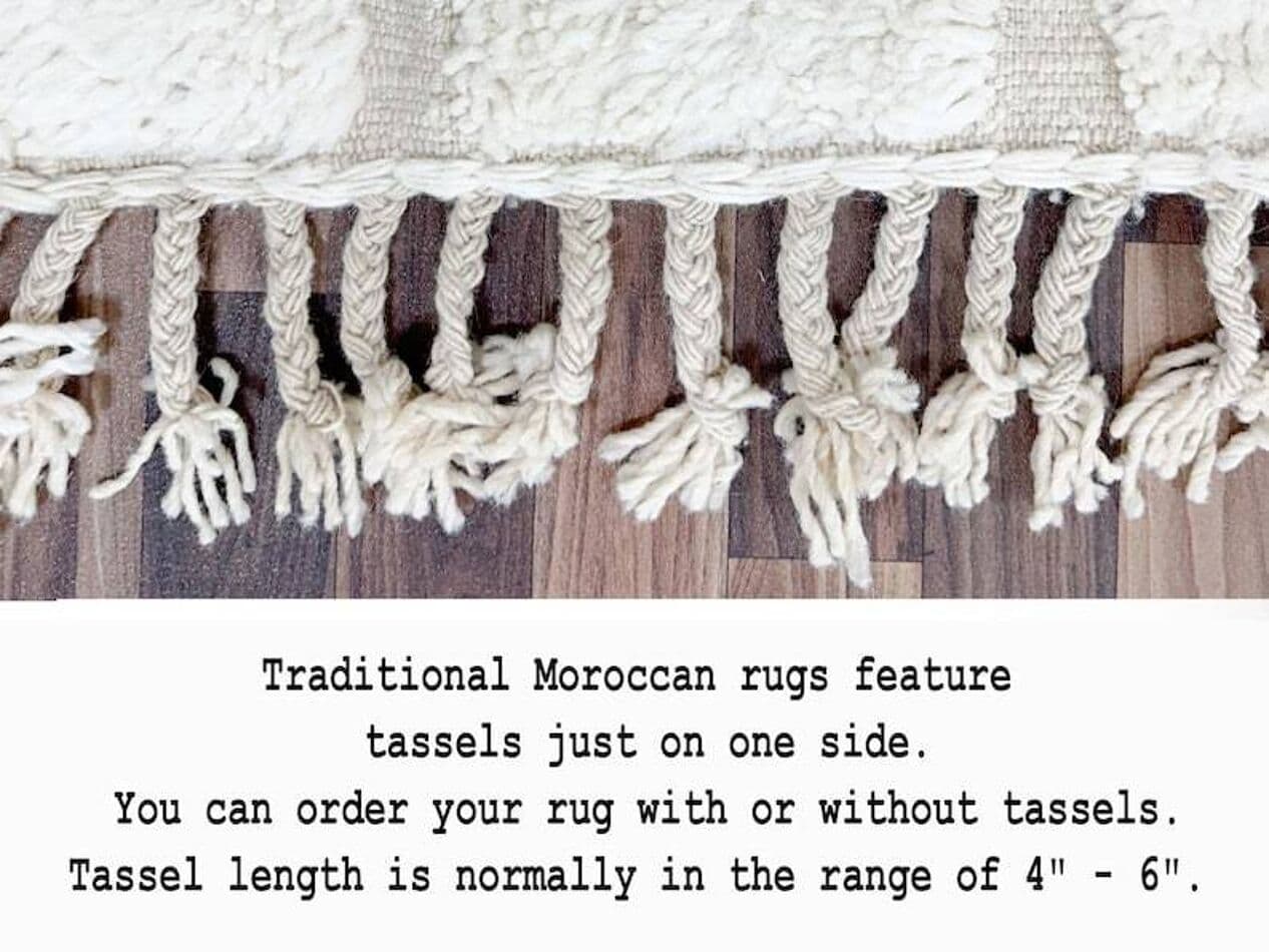 Handwoven rug 250x150 cm, wool, brown, Morocco - 201442