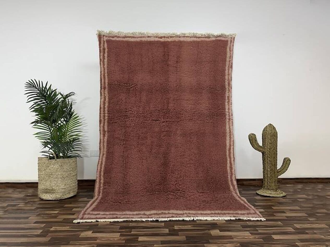 Handwoven rug 250x150 cm, wool, brown, Morocco - 201444