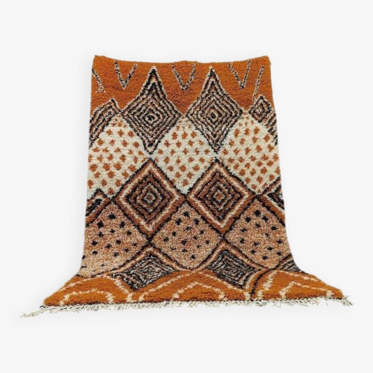 Handcrafted rug 200x300 cm, wool, multicolour, Morocco - 201392