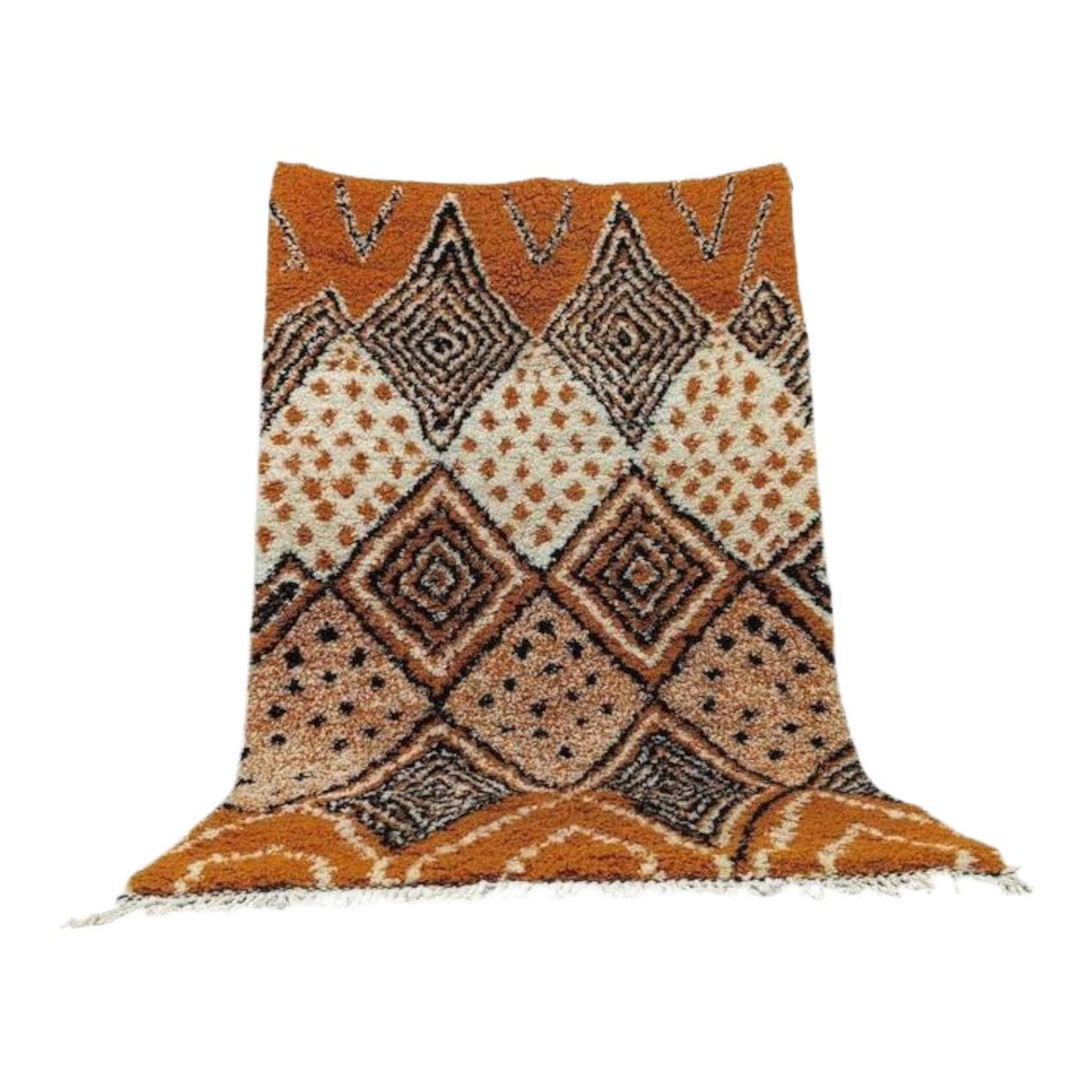 Handcrafted rug 200x300 cm, wool, multicolour, Morocco