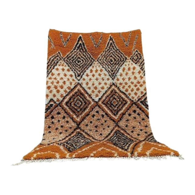 Handcrafted rug 200x300 cm, wool, multicolour, Morocco - DIMENSION