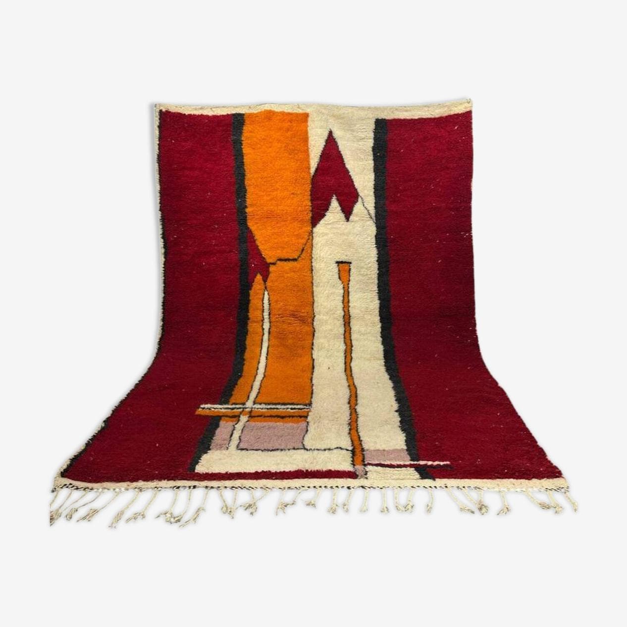 Ręcznie tkany dywan 300x200 cm, wełna, multikolor, Maroko - 201386