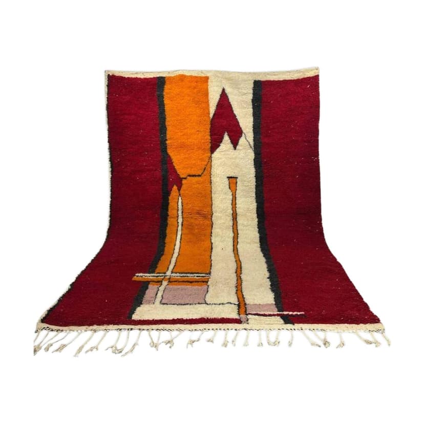 Ręcznie tkany dywan 300x200 cm, wełna, multikolor, Maroko