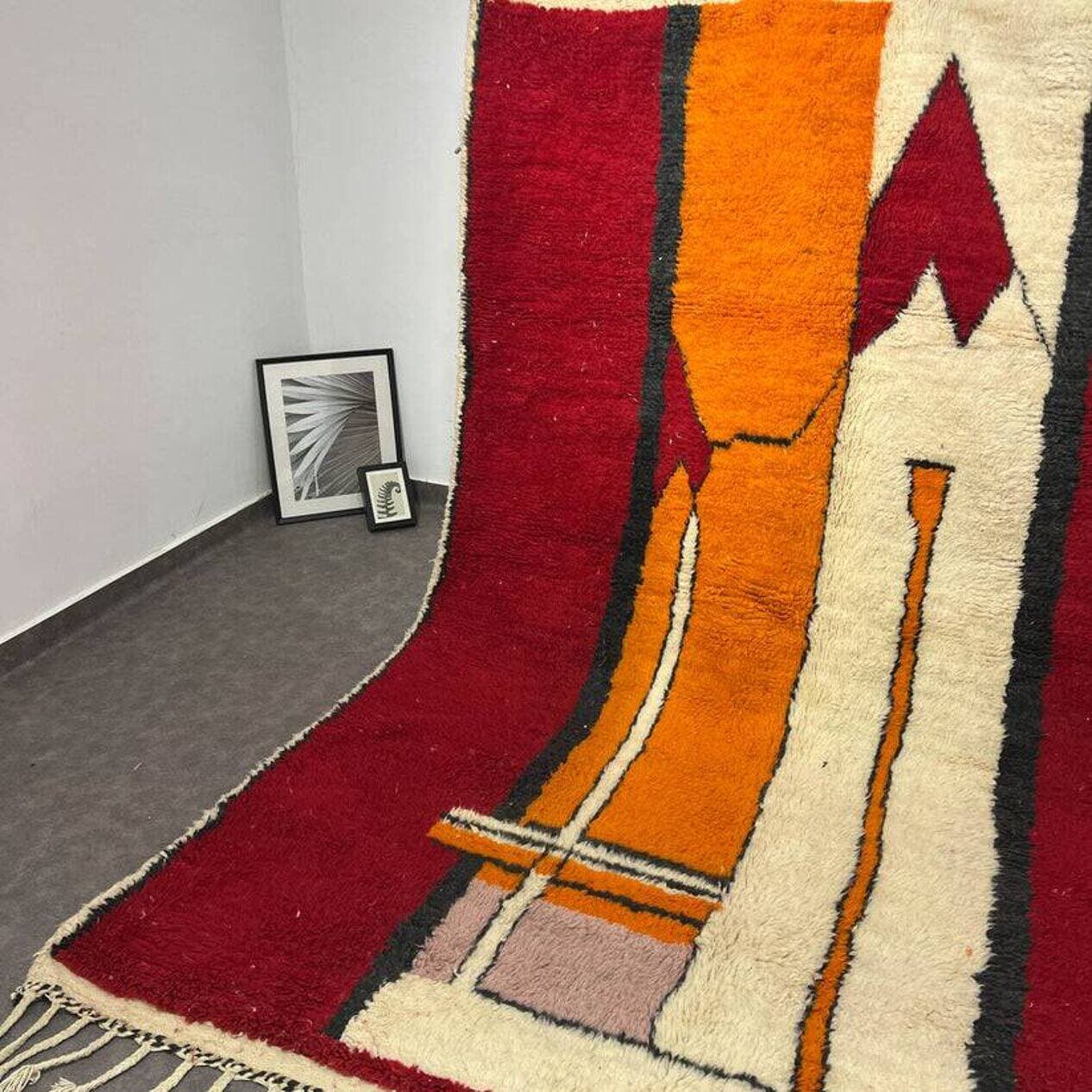 Ręcznie tkany dywan 300x200 cm, wełna, multikolor, Maroko - 201390