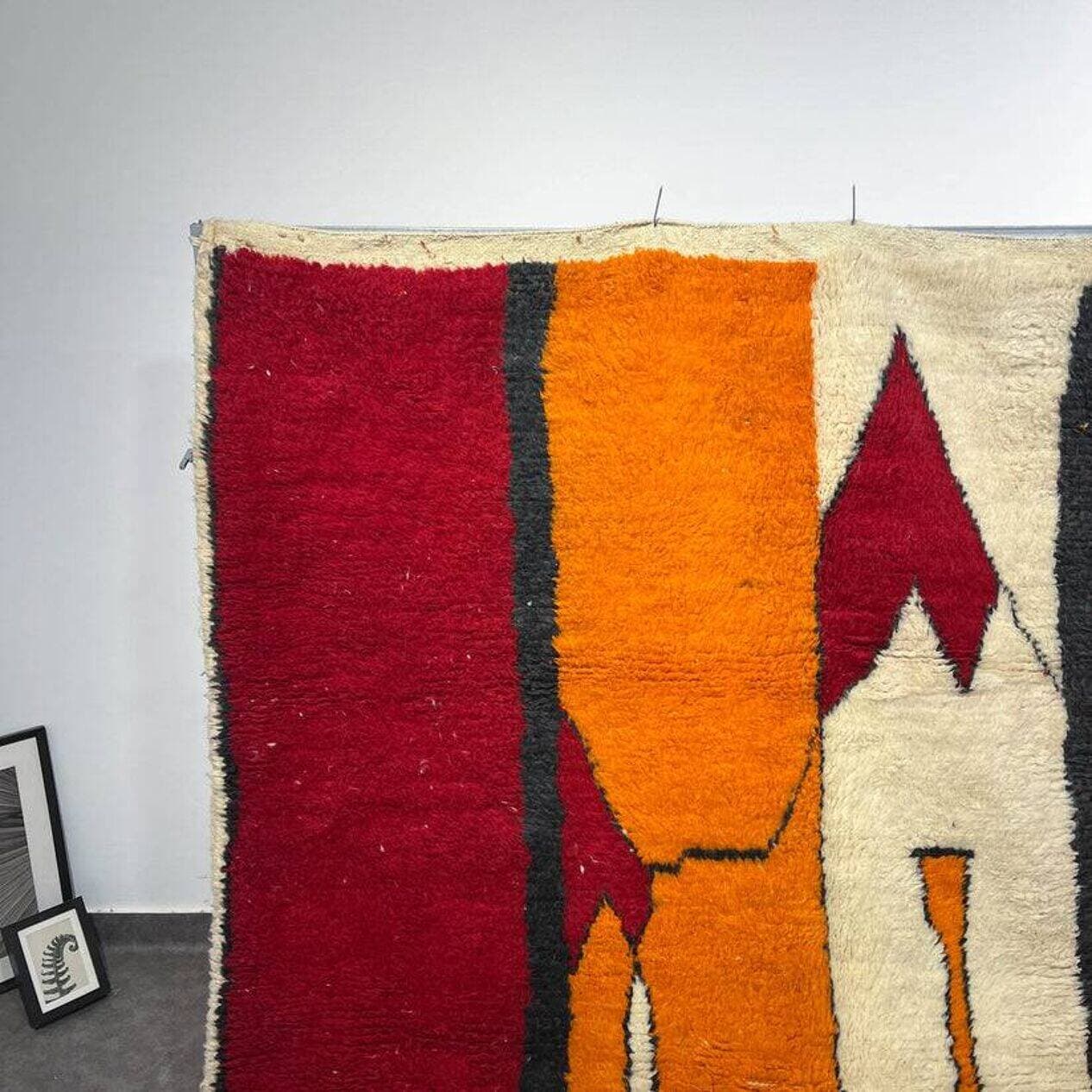 Ręcznie tkany dywan 300x200 cm, wełna, multikolor, Maroko - 201389