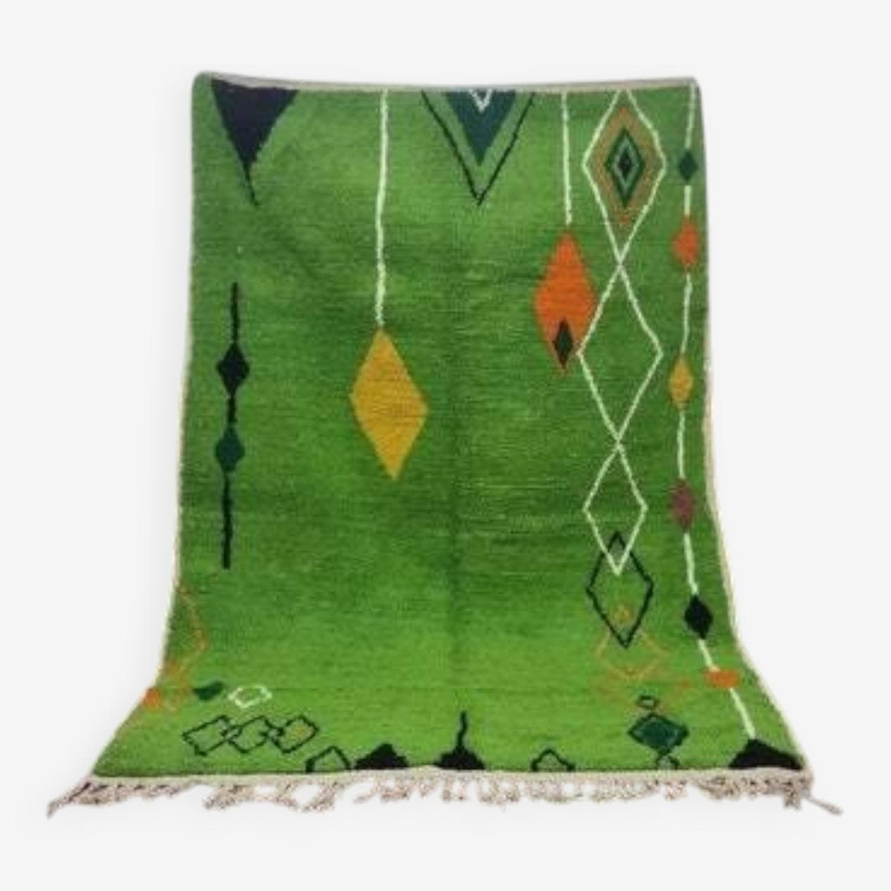 Handwoven rug 250x150 cm, wool, multicolour, Morocco - 201372