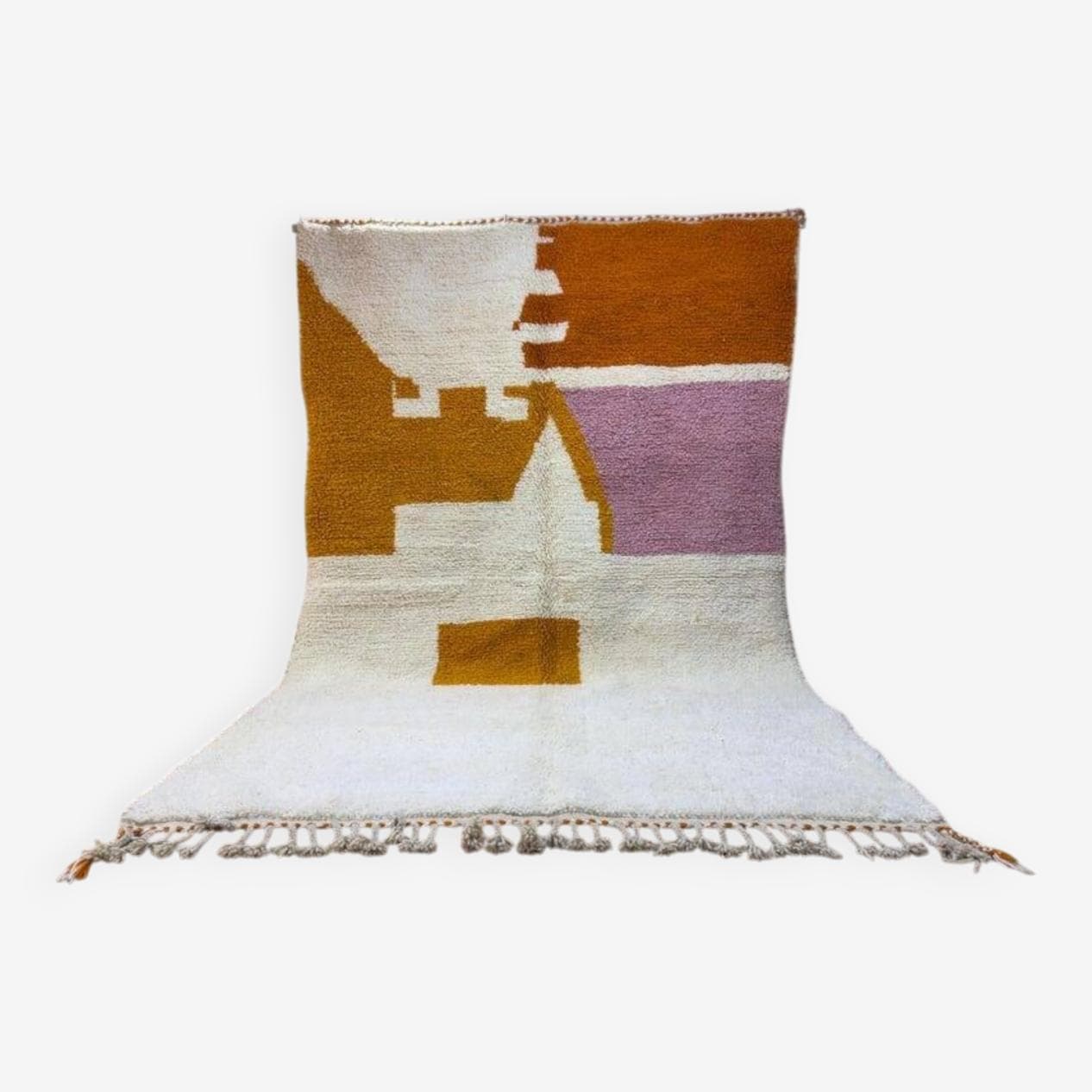 Ręcznie tkany dywan 200x300 cm, wełna, multikolor, Maroko - 201344