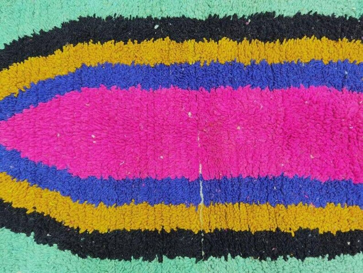 Ręcznie tkany dywan 250x150 cm, wełna, multikolor, Maroko - 201326