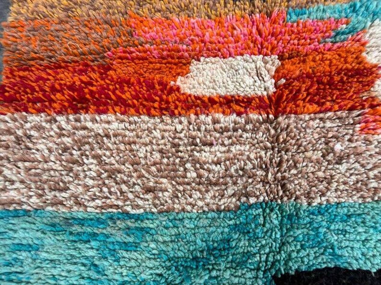 Ręcznie tkany dywan 250x150 cm, wełna, multikolor, Maroko - 201300