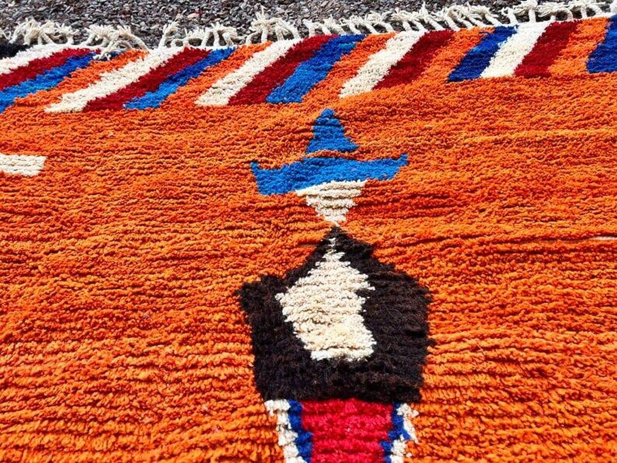 Ręcznie tkany dywan 200x300 cm, wełna, multikolor, Maroko - 201288