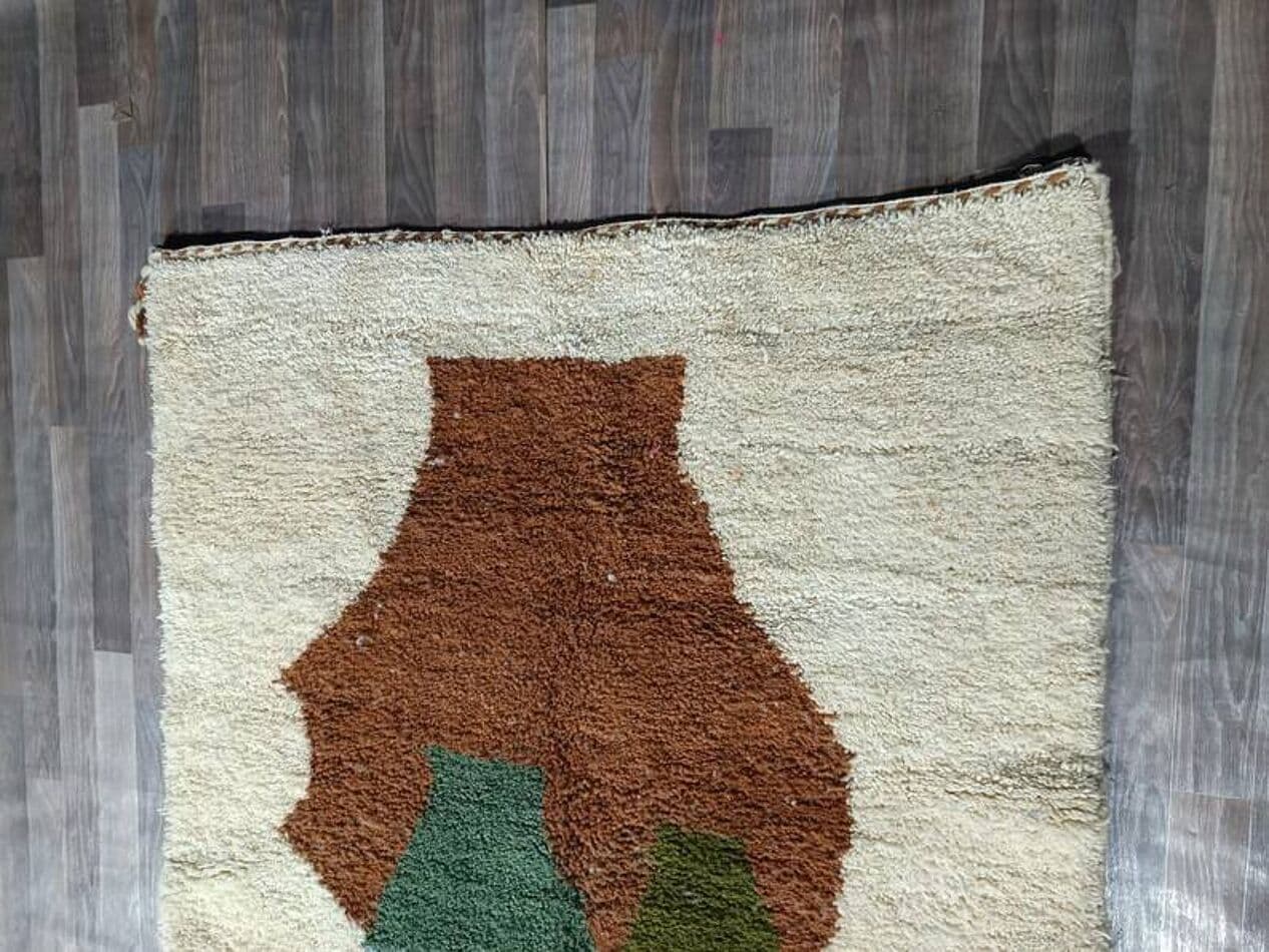 Ręcznie tkany dywan 250x150 cm, wełna, multikolor, Maroko - 201269