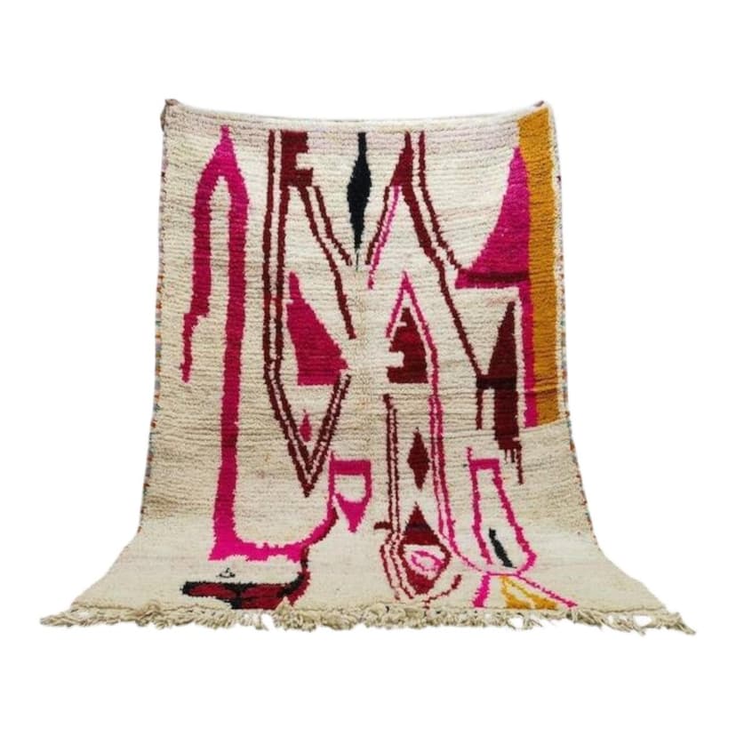 Ręcznie tkany dywan 250x150 cm, wełna, multikolor, Maroko