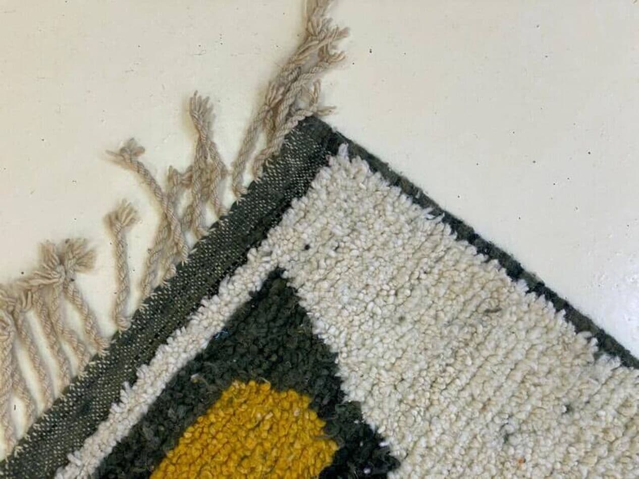 Ręcznie tkany dywan 250x150 cm, wełna, multikolor, Maroko - 203046