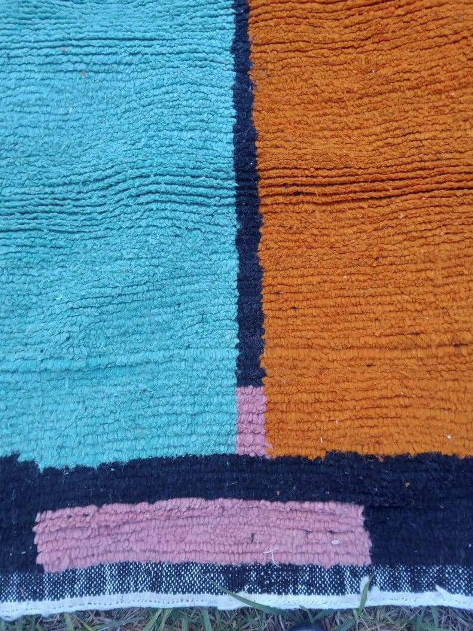 Ręcznie tkany dywan 200x300 cm, wełna, multikolor, Maroko - 202897