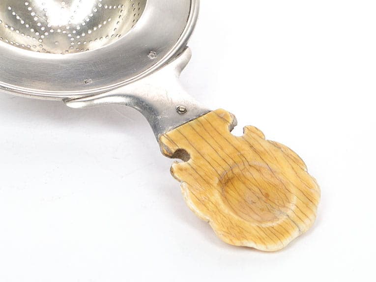 Sitko do herbaty, Rococo, beżowy, Austria, XIX w. - 201776