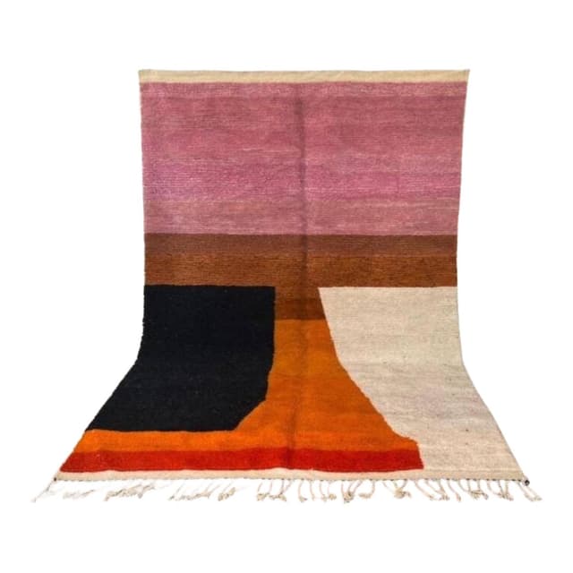 Ręcznie tkany dywan 250x150 cm, wełna, wielokolorowy, Maroko - WYMIARY